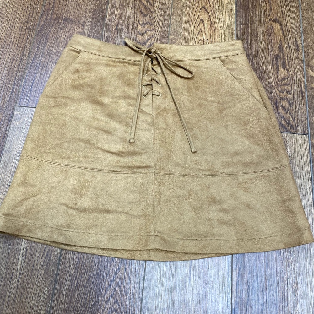 Faux Suede Mini Skirt by Lauren Conrad